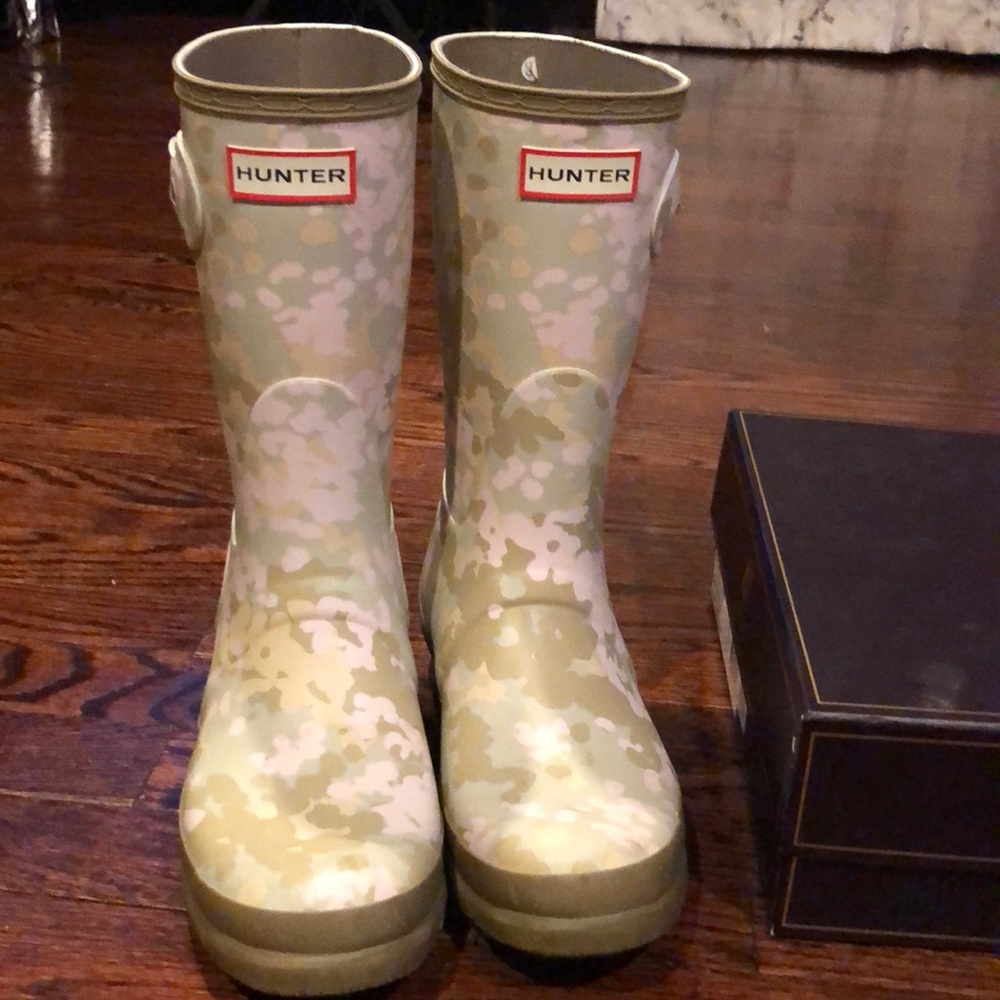 Hunter Flecktarn rubber rain boots(tall)